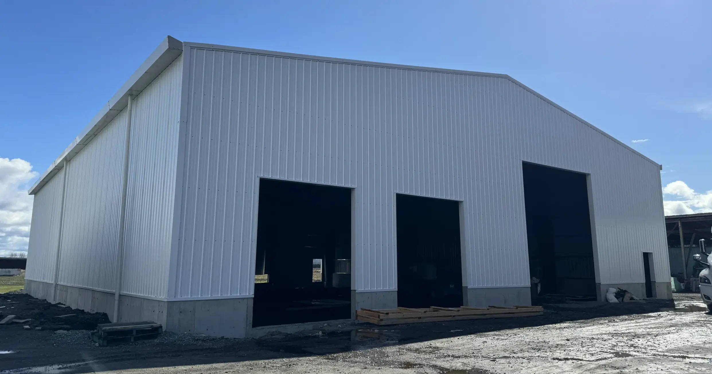 prefab steel building front