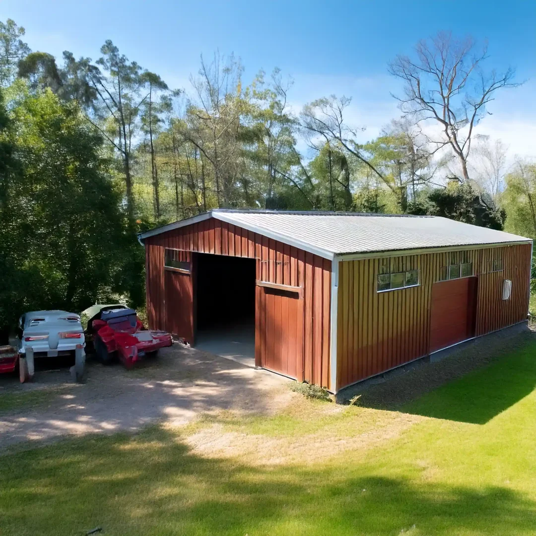 commercial steel garage building