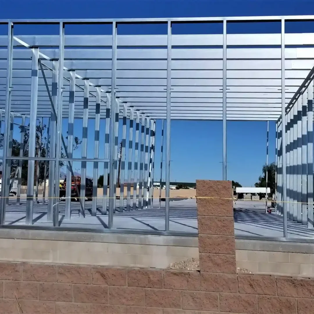 steel manufacturing facility under construction