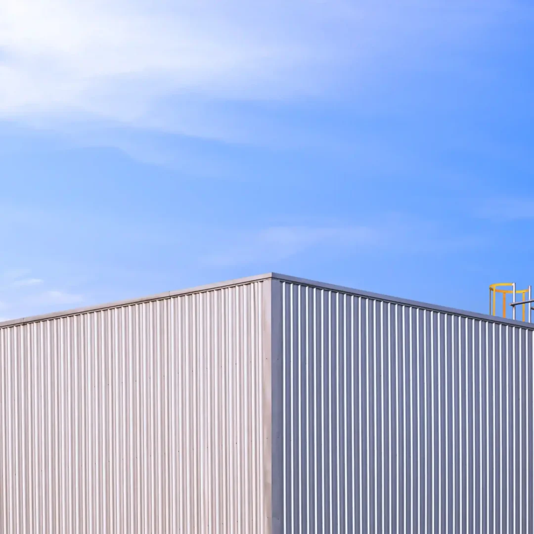top of steel manufacturing building